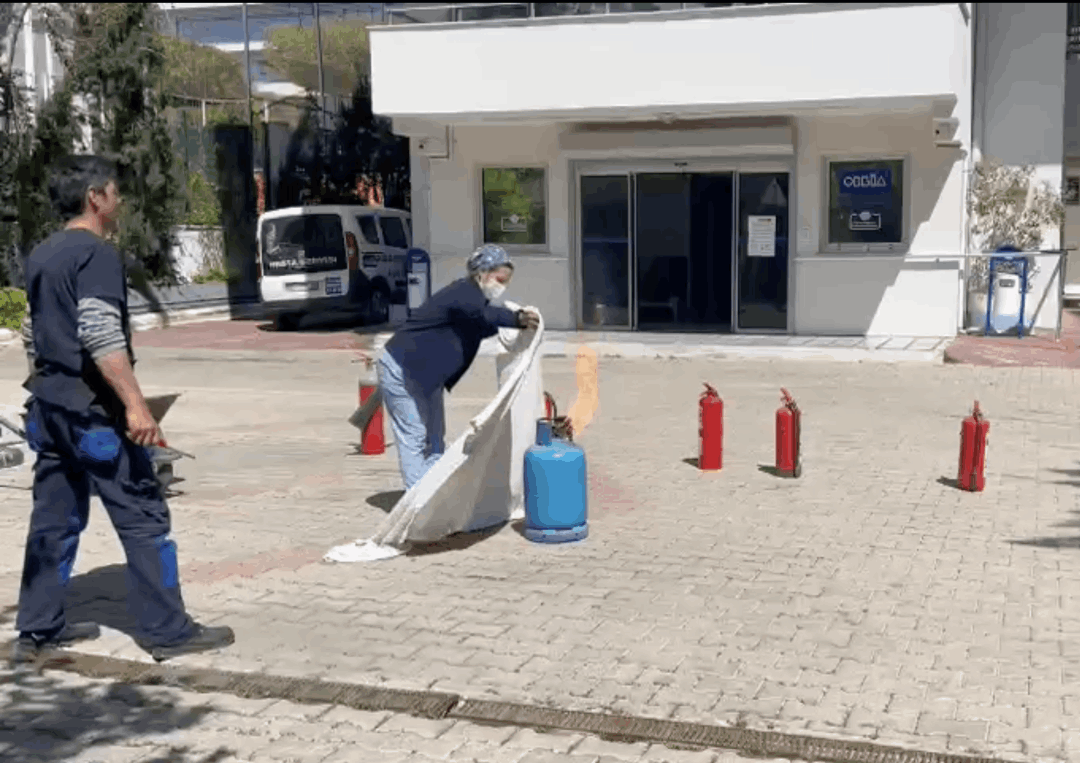 Olbia Diyaliz Yangın Söndürme Tatbikatı